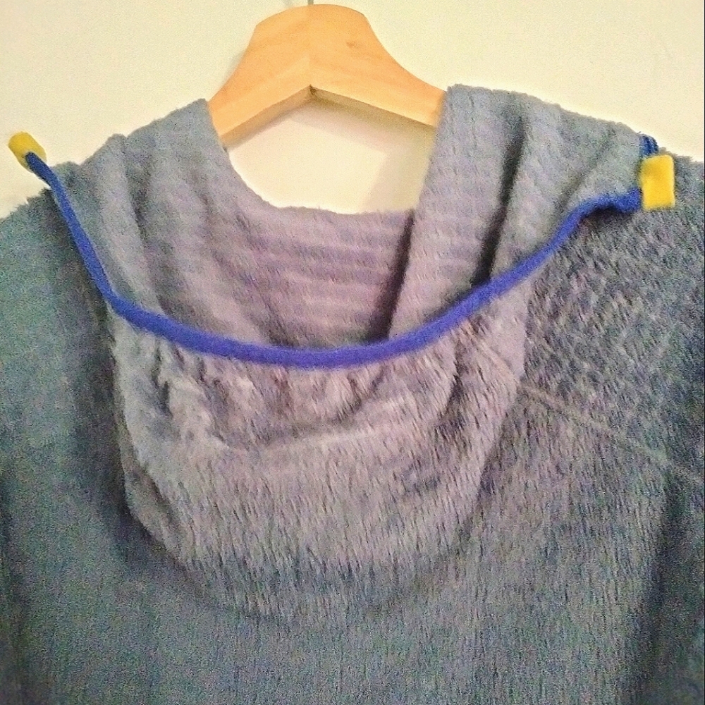 Patagonia Jacket Size Extra Small XS Reversible Blue Yellow Zip Sweatshirt - Picture 3 of 8